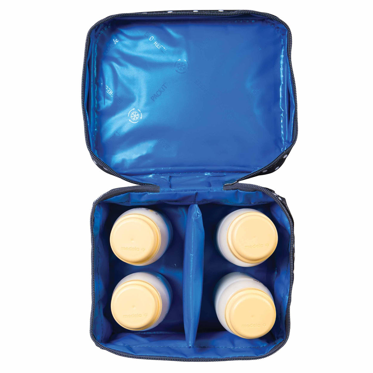 freezable-breastmilk-and-formula-cooler-a0 2023_Breastmilk-Cooler_Polka-Dots_Top-Down_4-Bottles_Lores.jpg