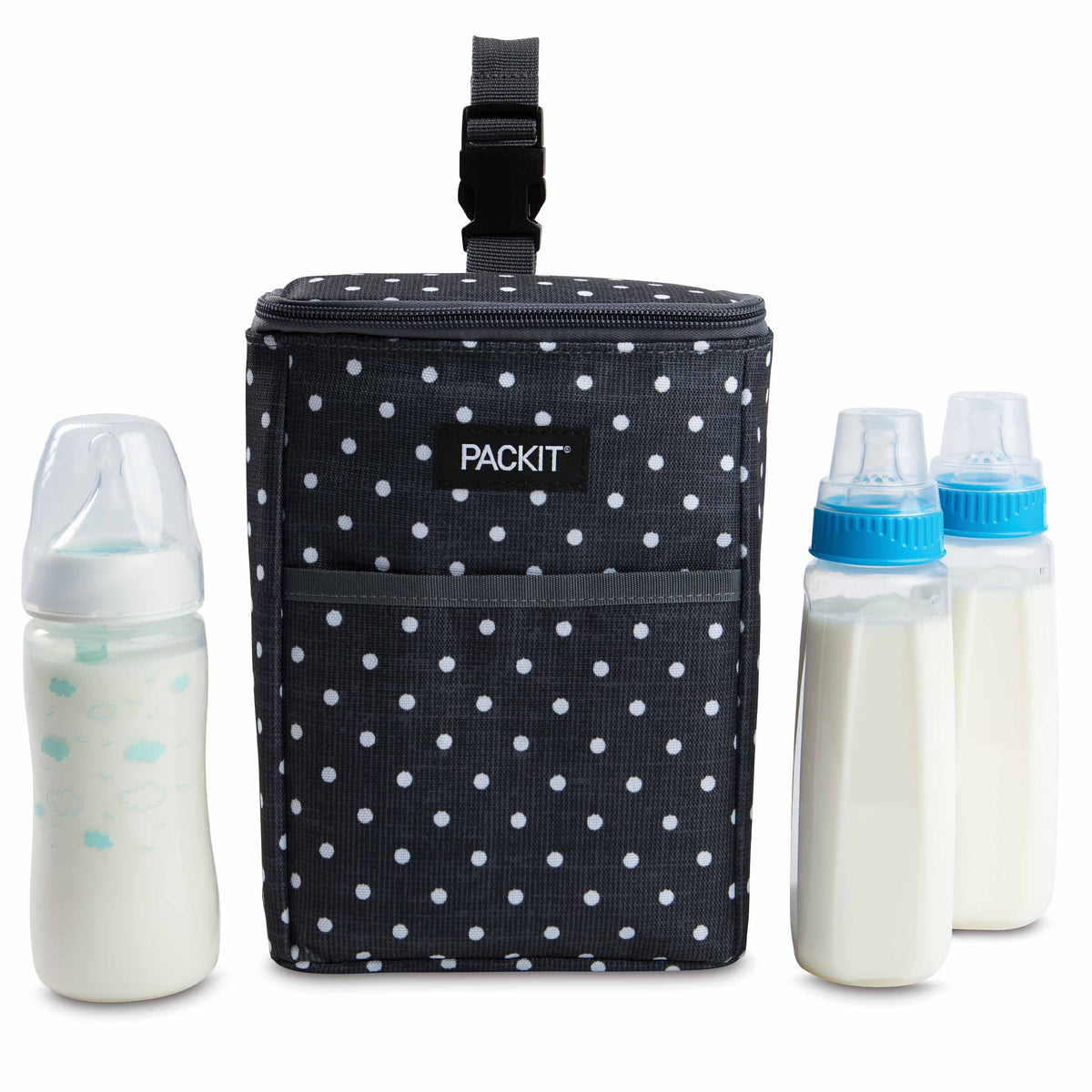 freezable-double-baby-bottle-bag-y3 2023_Double-Bottle-Bag_Polka-Dots_Front_Food-Combo_3-Bottles_Lores.jpg