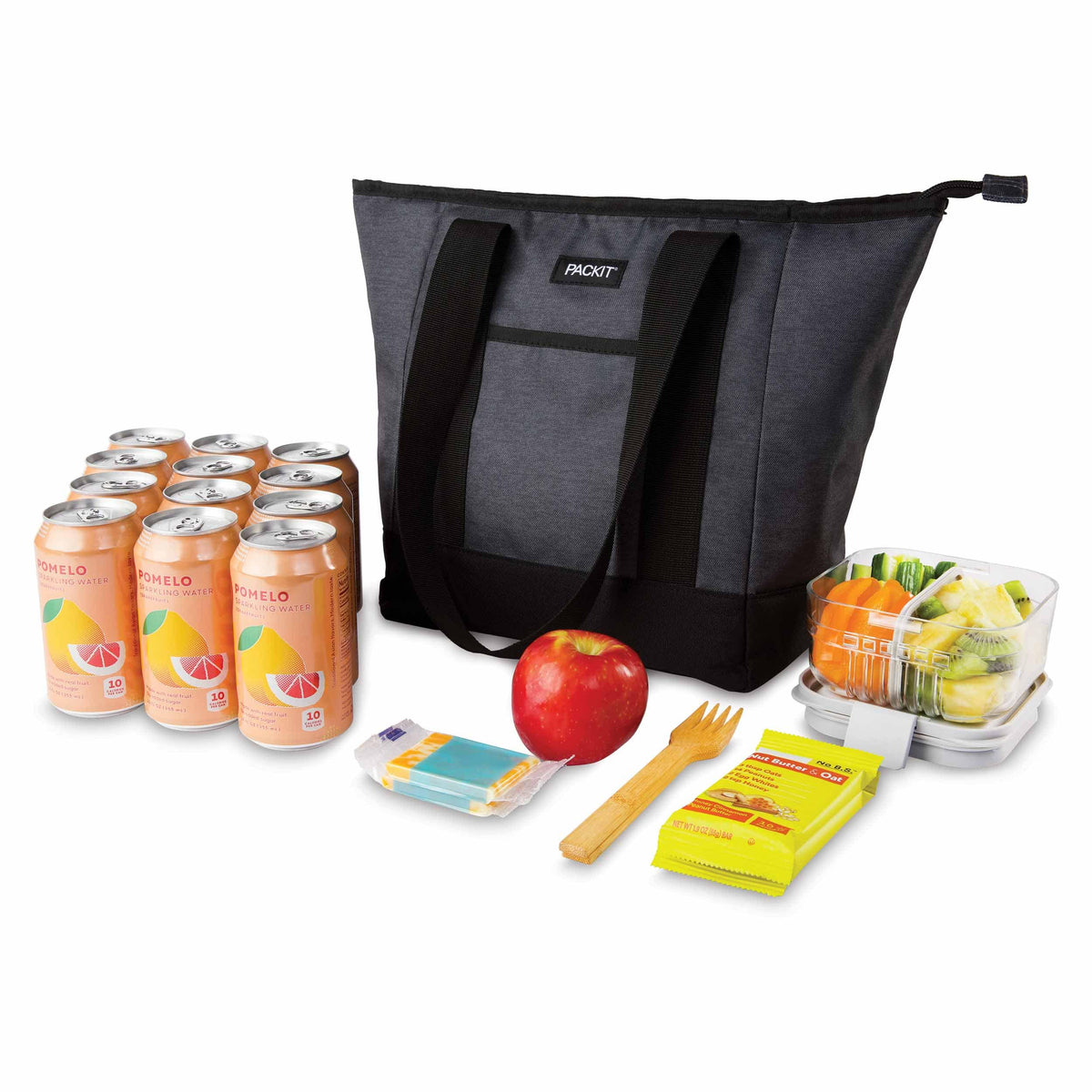freezable-12-can-tote-cooler-p0 freezable-12-can-tote-cooler-city-charcoal-food-combo.jpg