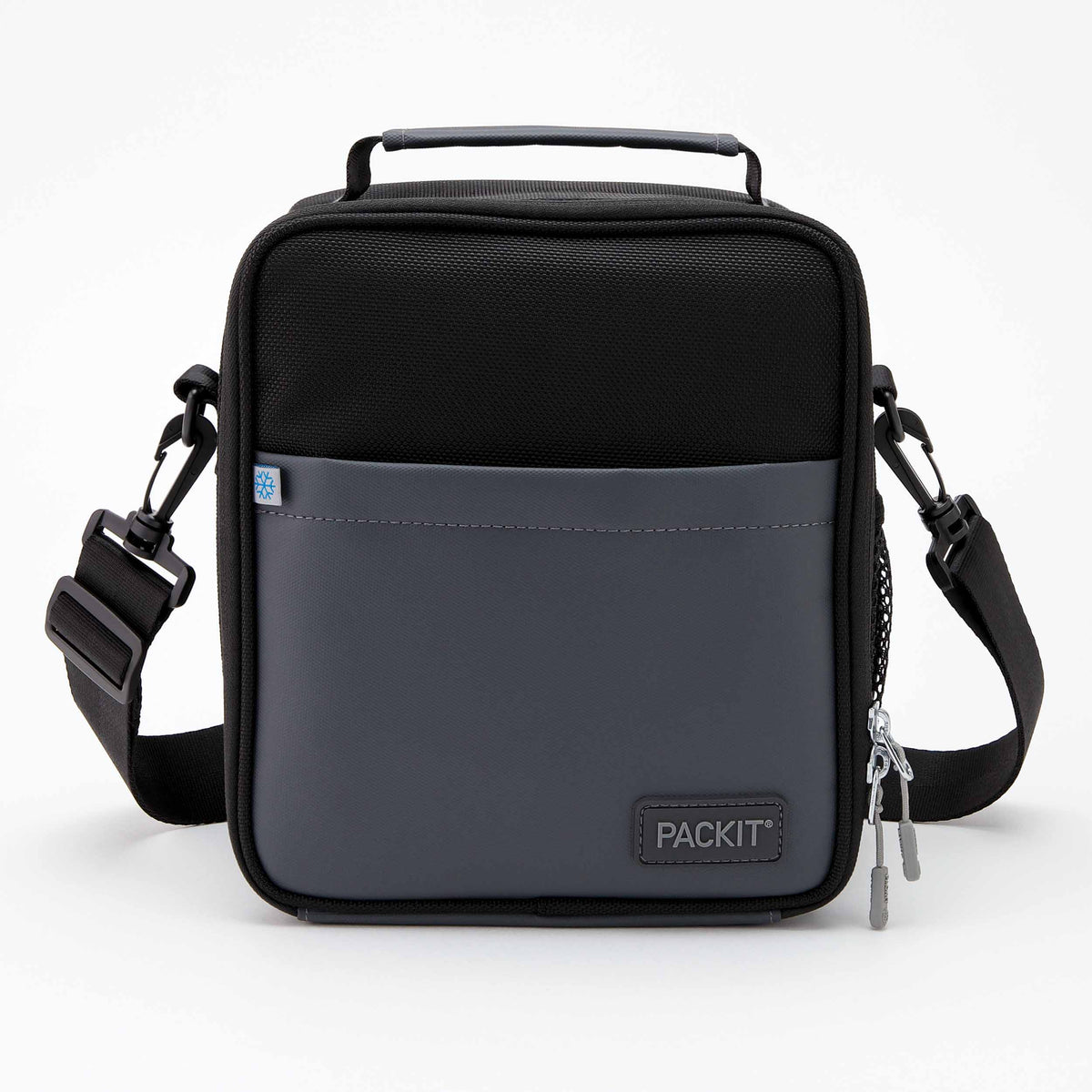 freezable-upright-lunch-box-u9 freezable-upright-lunch-box-black-gray-front.jpg